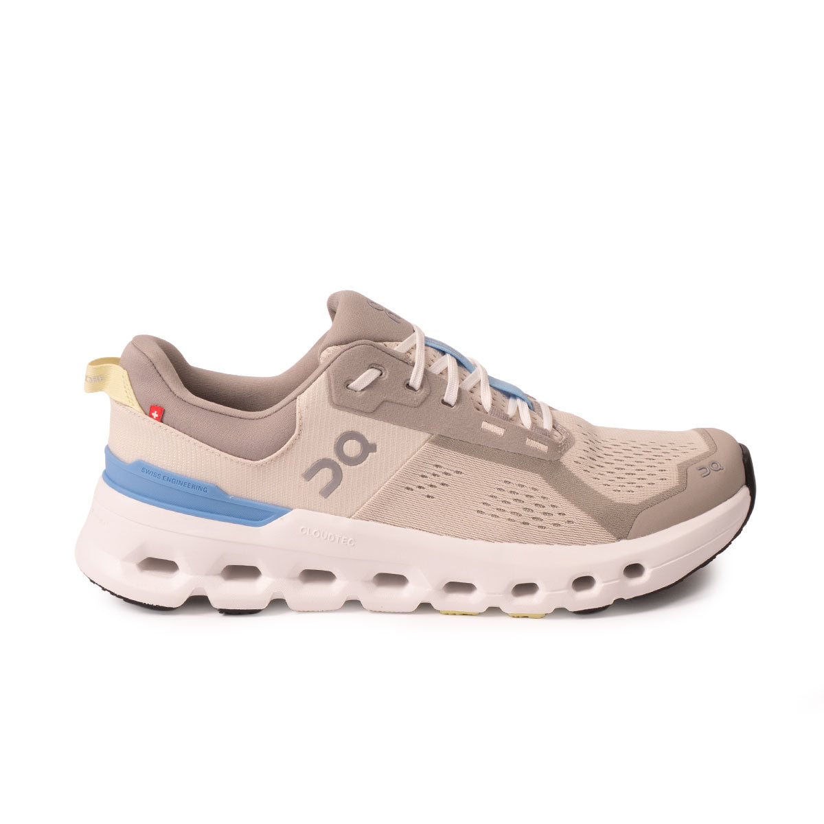 On Cloudcore 2 herre løbesko i beige grå med snørebånd og CloudTec-sål