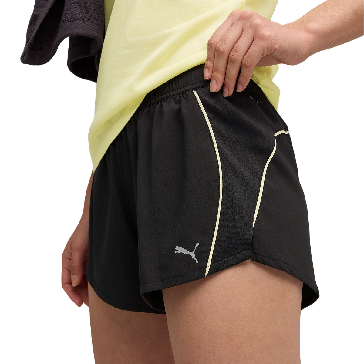 Puma Run Velocity 3" shorts til damer i sort