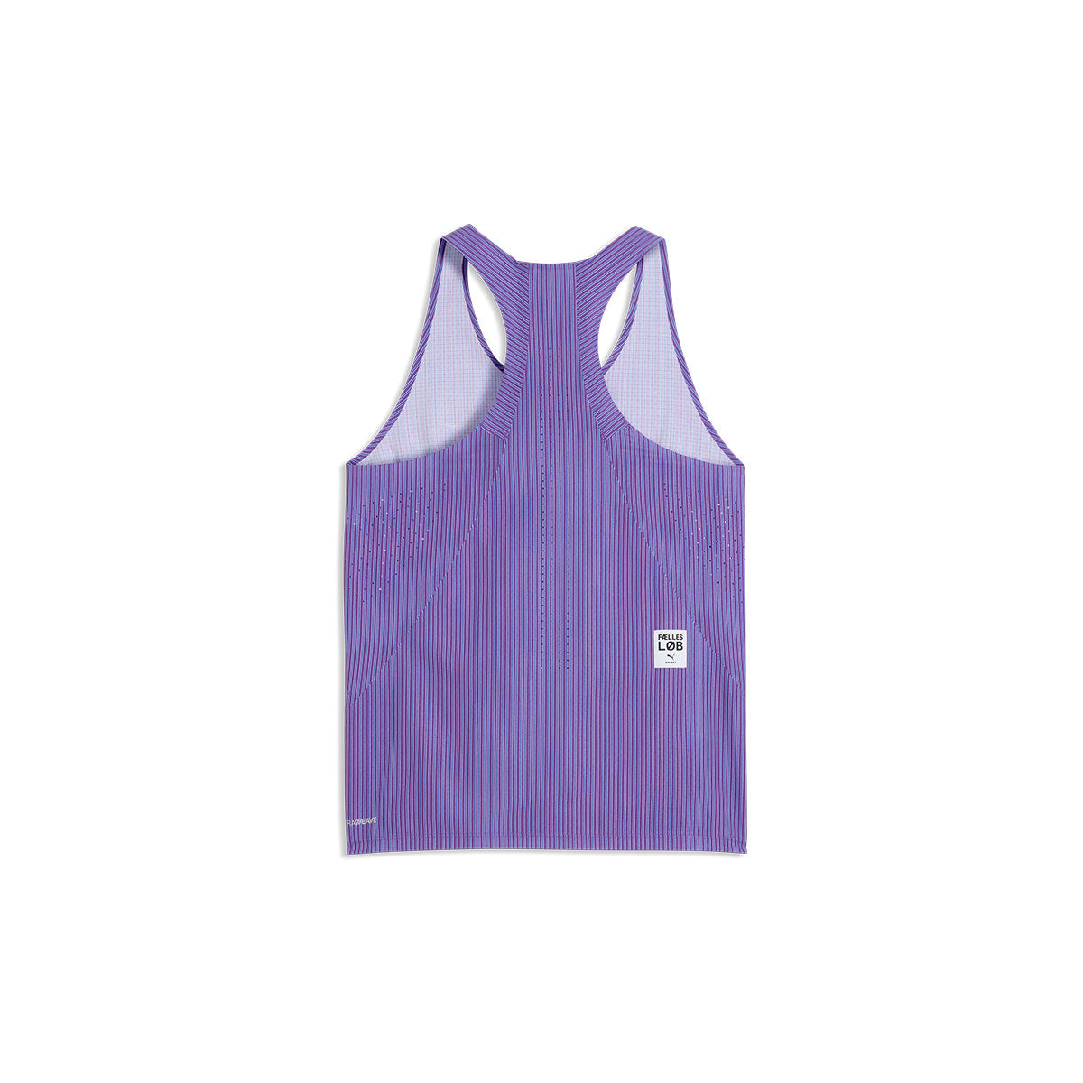 Puma X SAYSKY singlet til dame med stribet lilla mønster