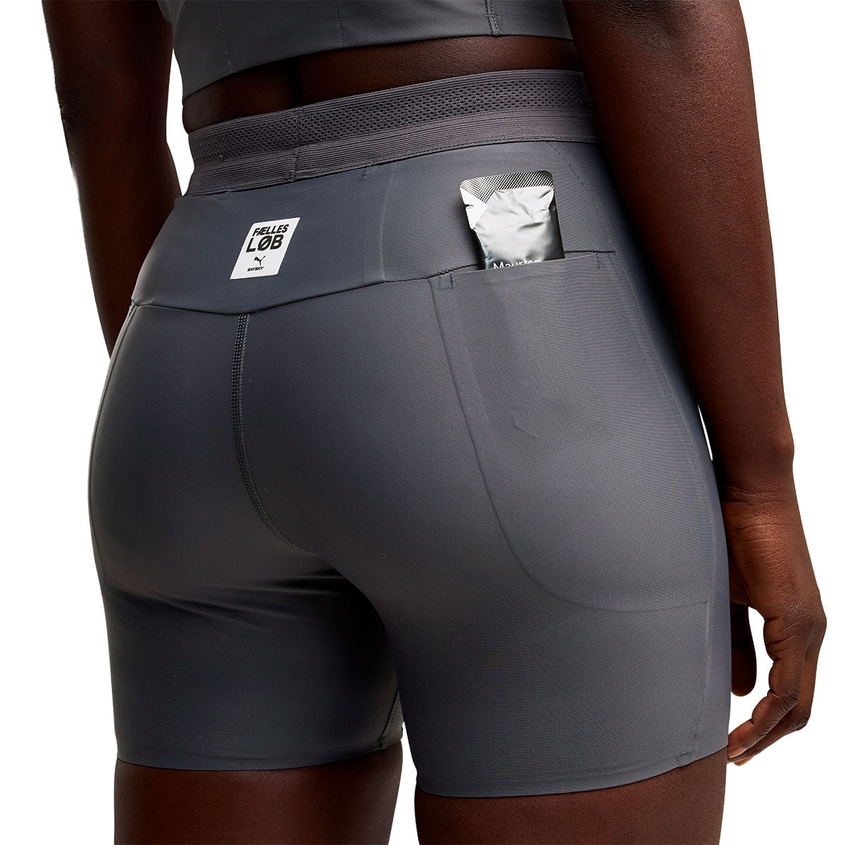 Puma X SAYSKY 5" korte tight damebukser i sort design