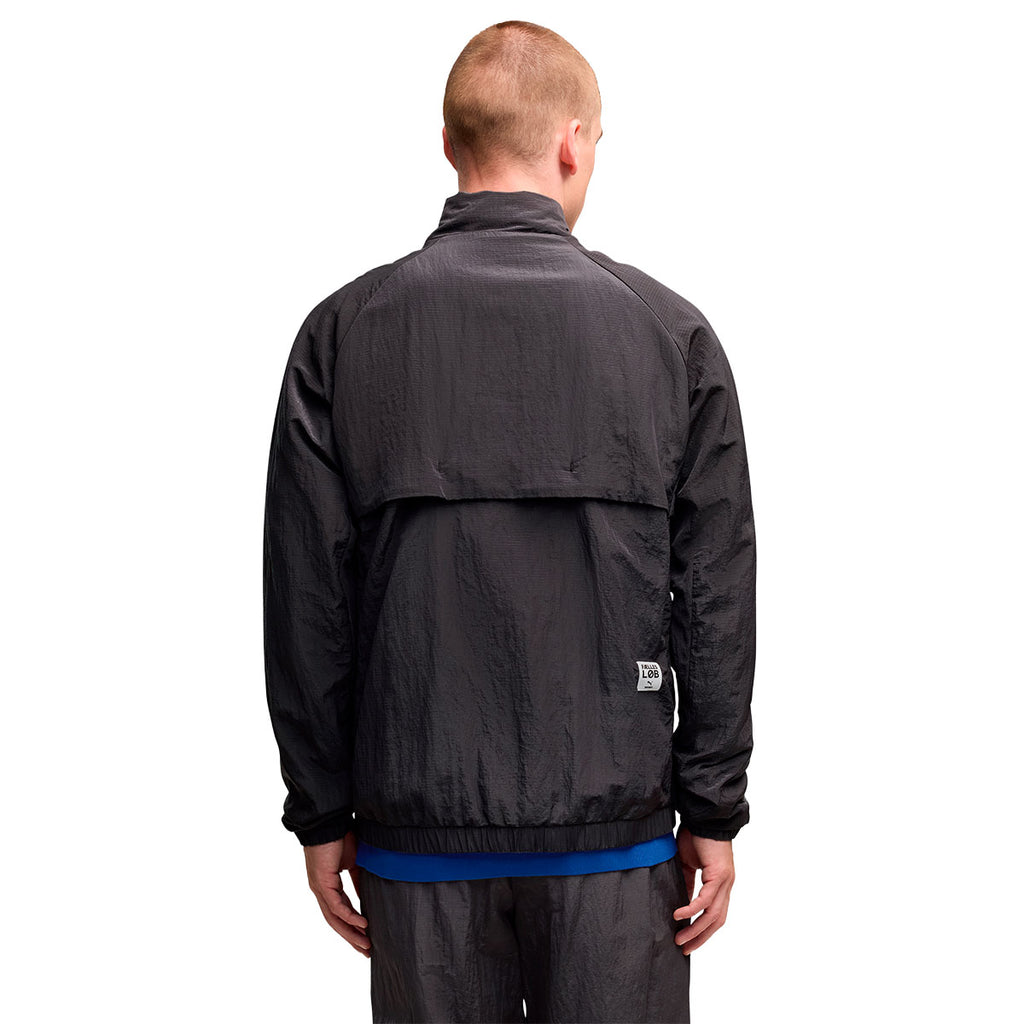 Sort Puma X SAYSKY Primaloft Evolve herrejakke med høj krave bagfra