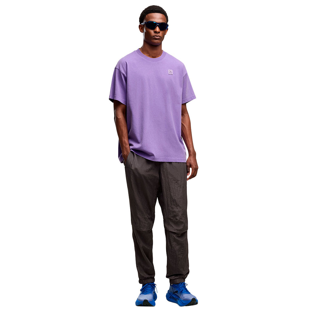 Lavendelfarvet Puma X SAYSKY t-shirt med lille brystlogo