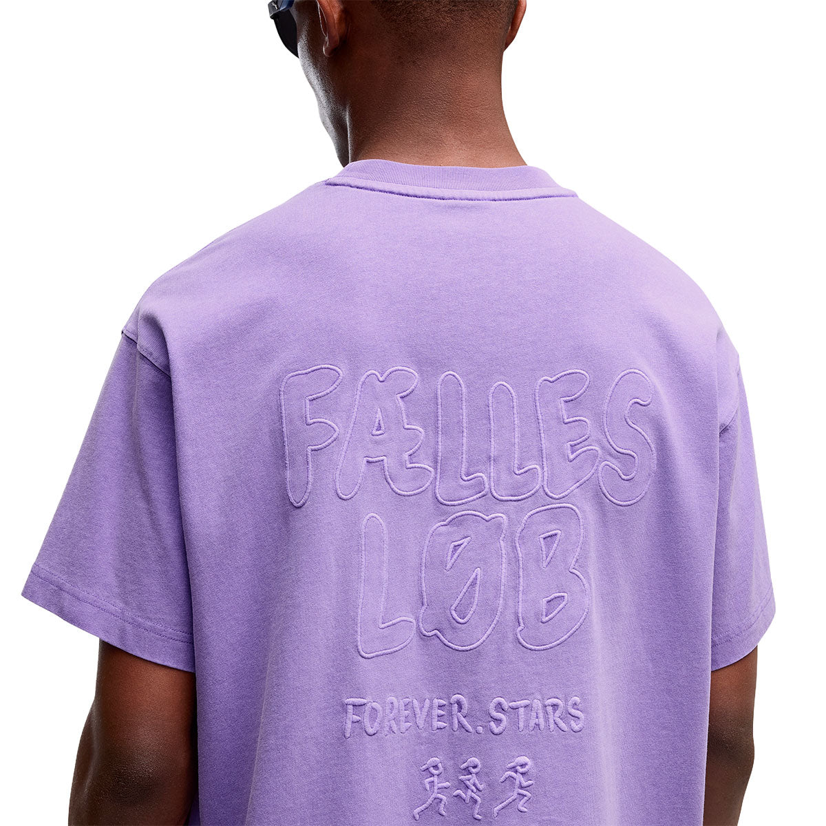 Puma X SAYSKY lilla t-shirt med grafisk tryk bagpå