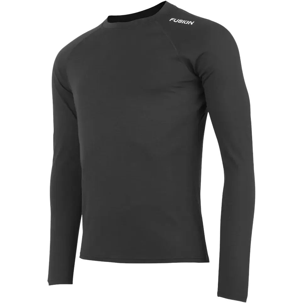 Fusion C3 Merino langærmet trøje til mænd i sort