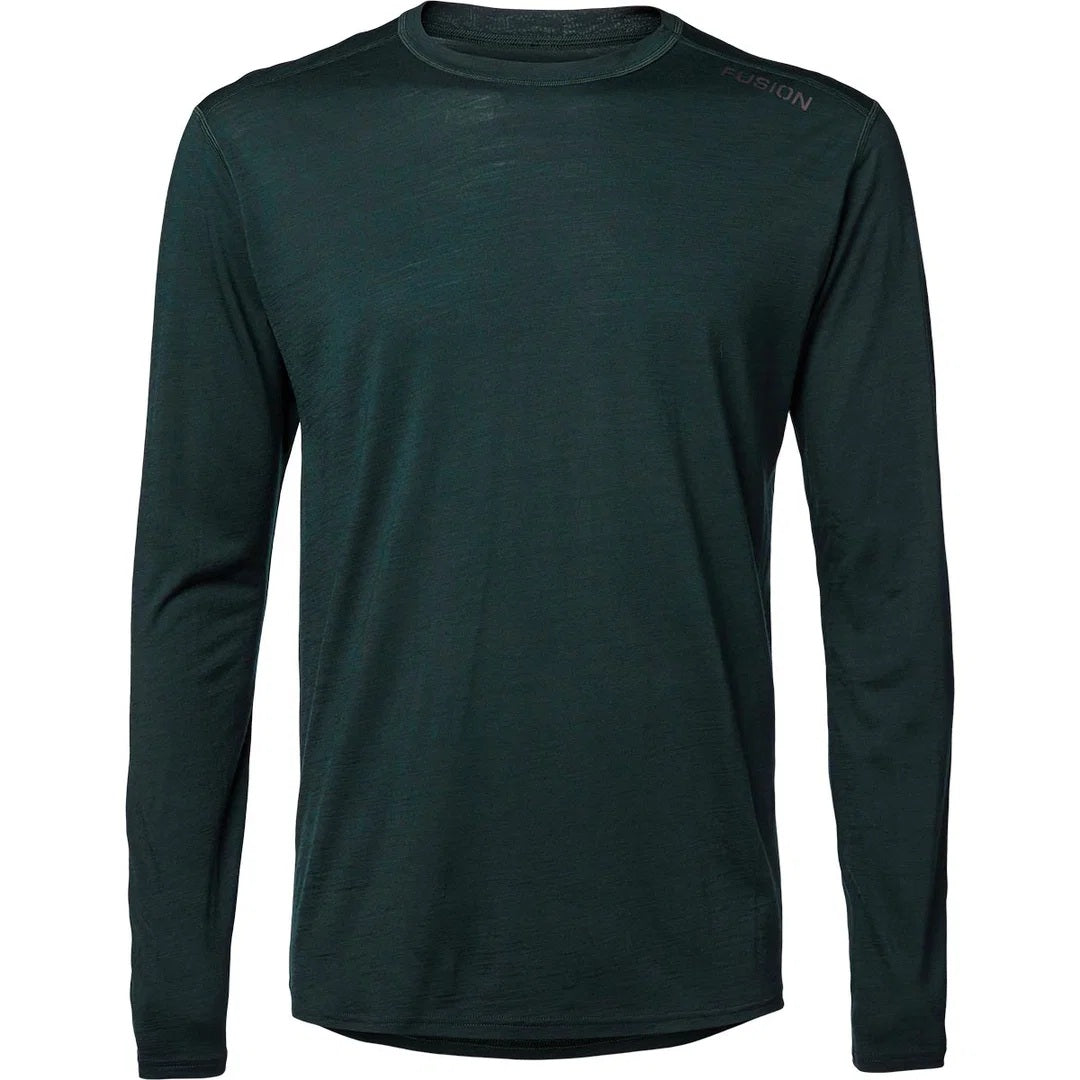 Fusion C3 merino langærmet trøje til mænd med rund hals