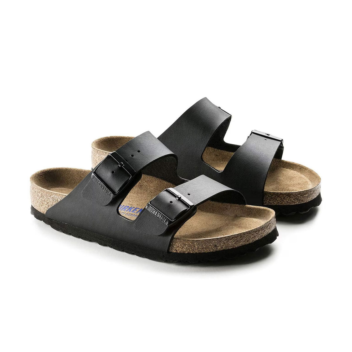 Birkenstock Arizona sandaler med blød fodseng i sort
