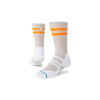 Stance Static Gripper crew strømper med orange striber og logo