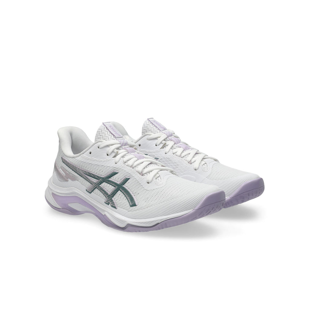 ASICS Netburner Ballistic FF 4 dame løbesko i hvid og lilla