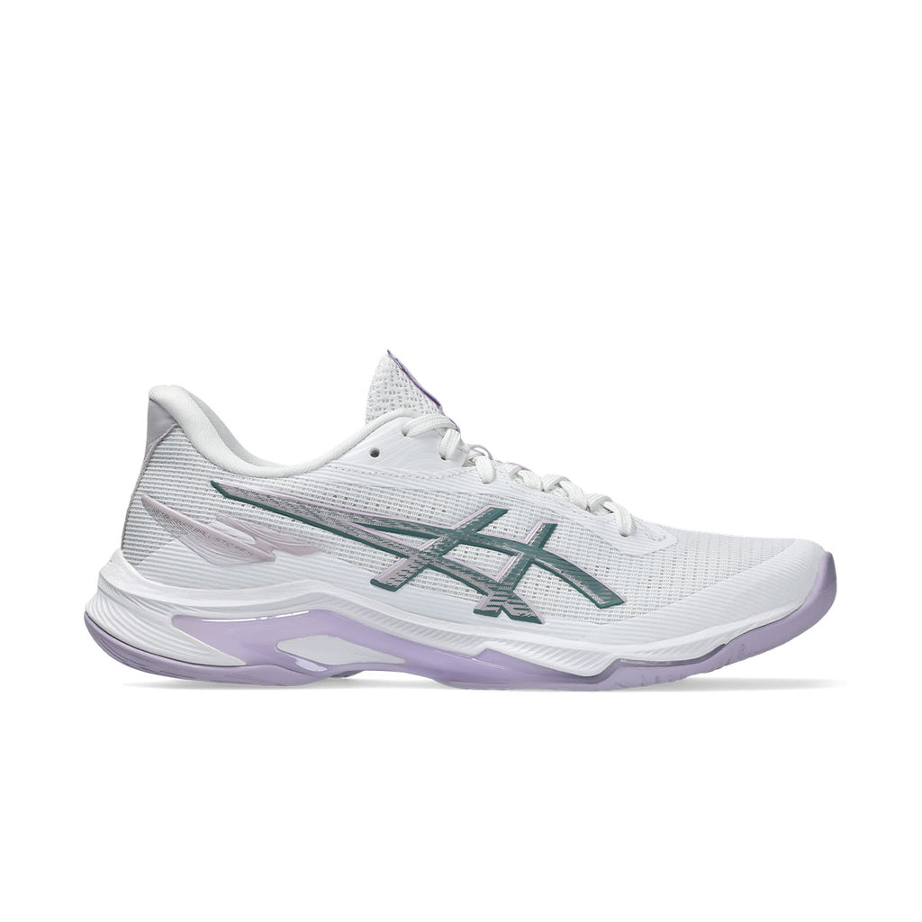ASICS Netburner Ballistic FF 4 Dame løbesko i hvid og lilla