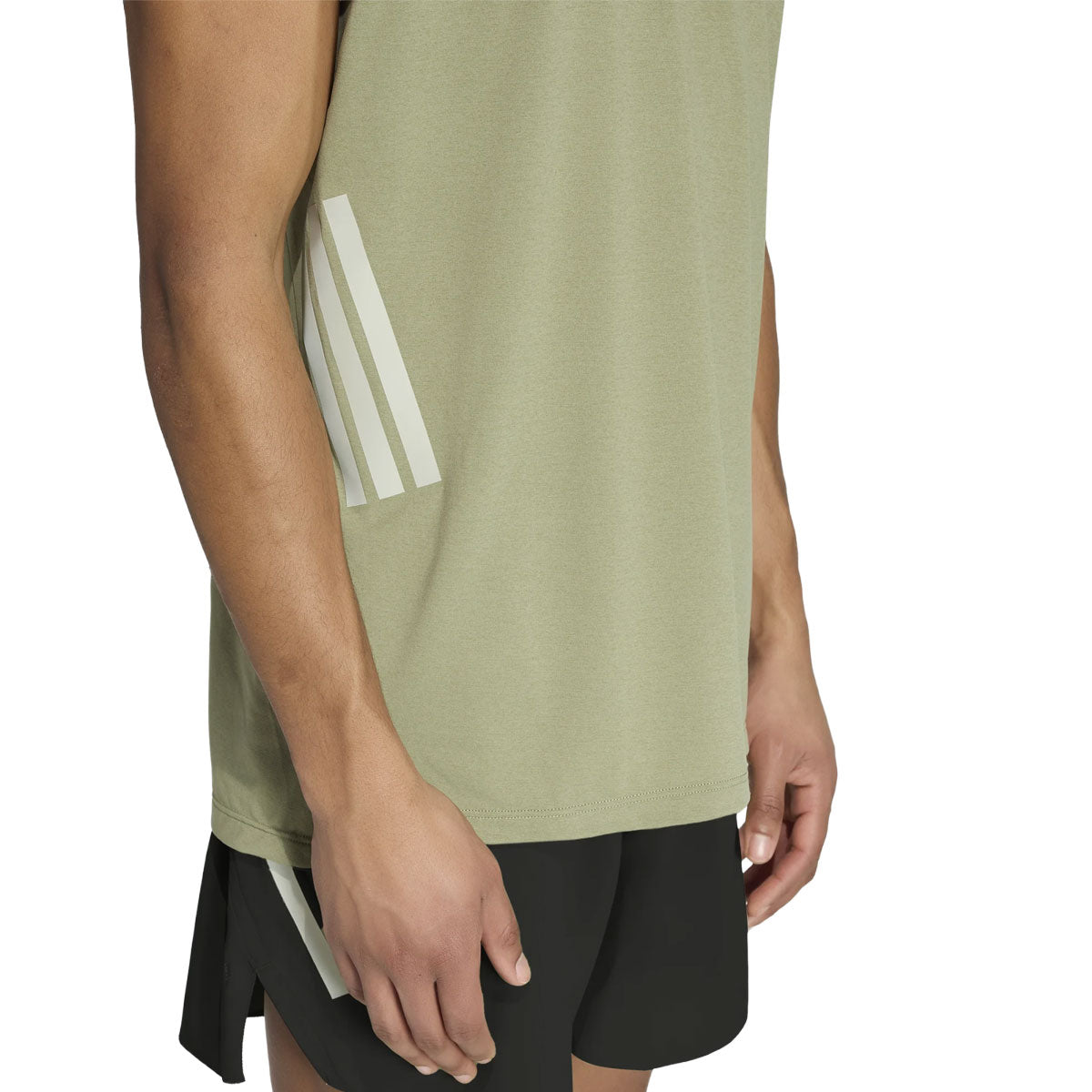 Grågrøn Adidas Adi365 tanktop til mænd med tre striber