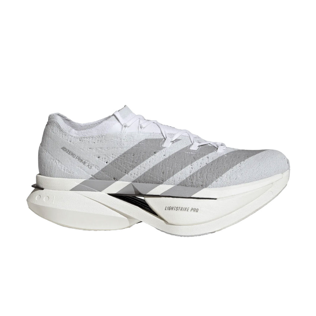 Adidas Adizero Prime X3 Strung herresko i hvid og grå