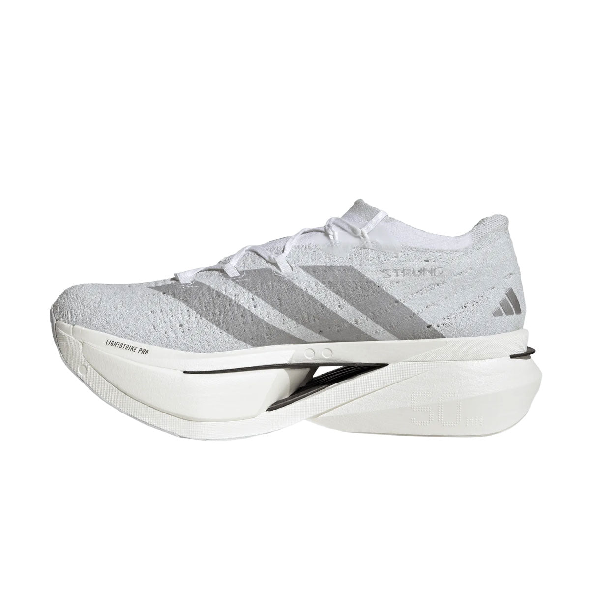 Adidas Adizero Prime X3 Strung herresko i hvid og grå