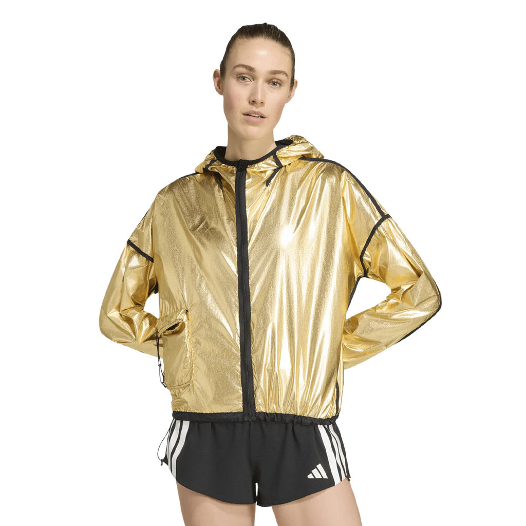 Adidas Adizero Running Blaze Jacket i guld til damer