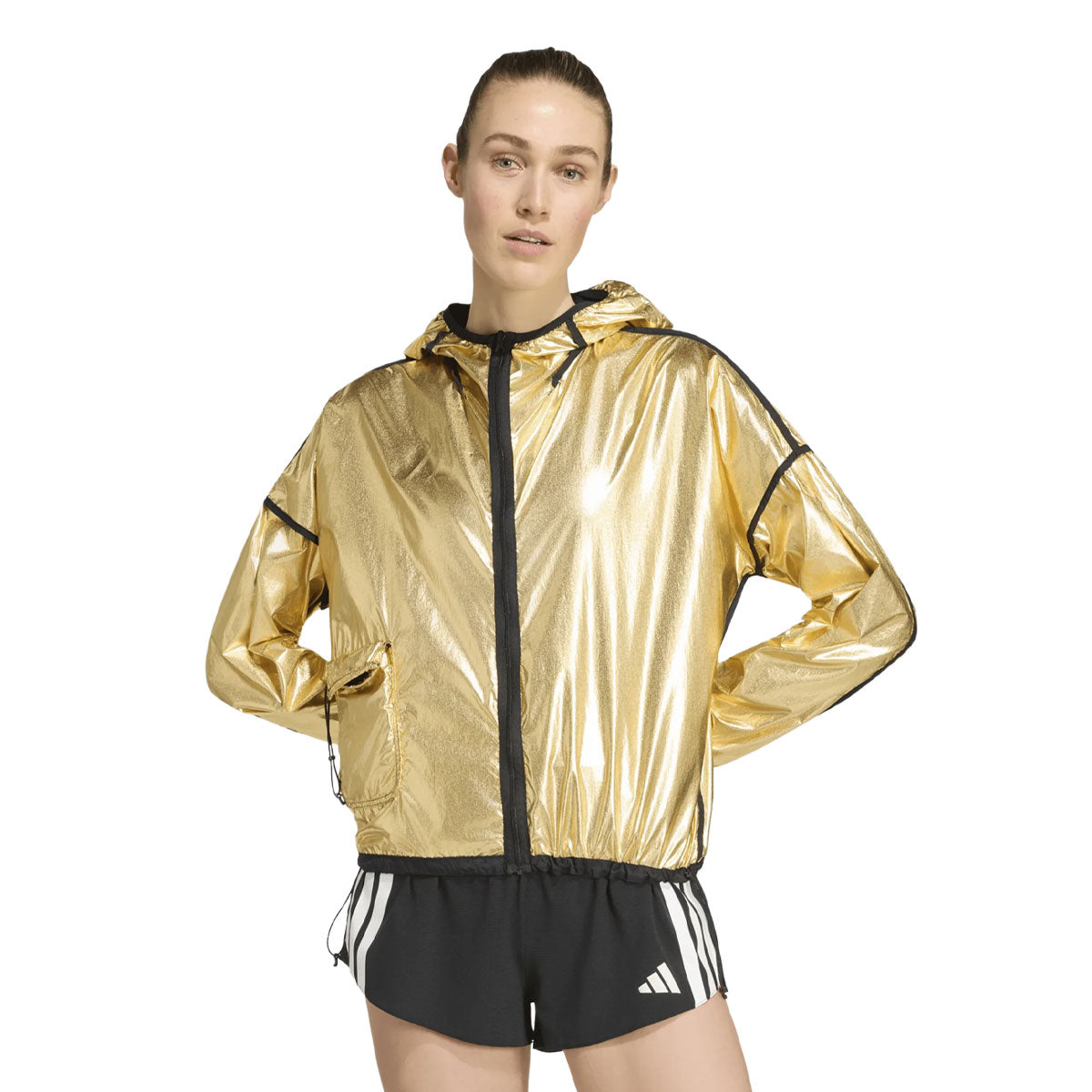 Adidas Adizero Running Blaze Jacket i guld til damer