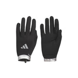 Adidas Run Glove i sort med skridsikre detaljer