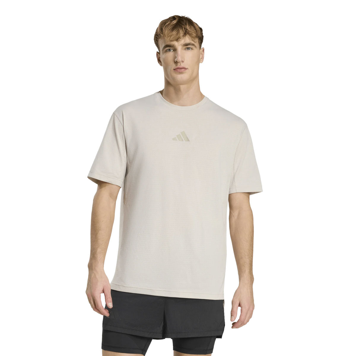 Adidas XPL Trail T-shirt til mænd i lys beige