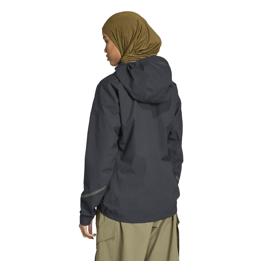 Adidas XPR Light Wind Jacket Dame i mørkegrå med hætte