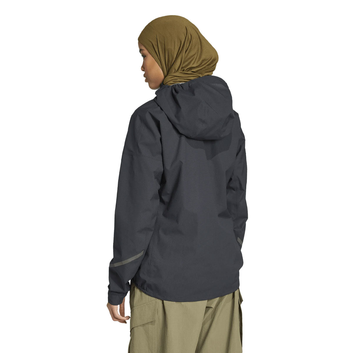 Adidas XPR Light Wind Jacket Dame i mørkegrå med hætte