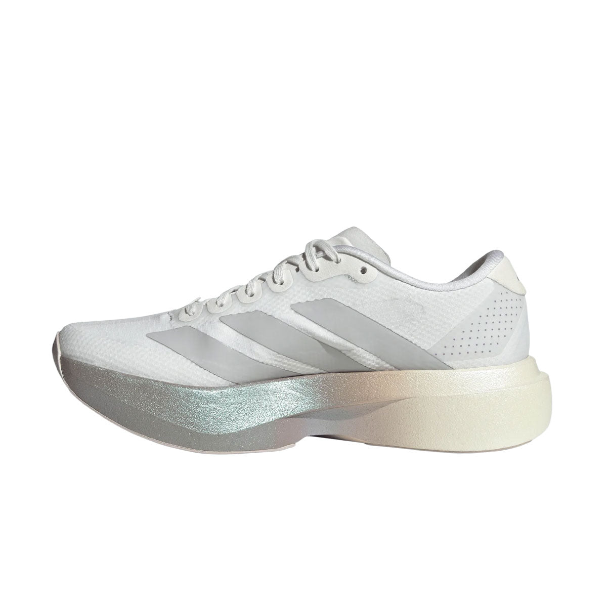 Adidas adizero Evo SL Dame løbesko i hvid med sølvdetaljer
