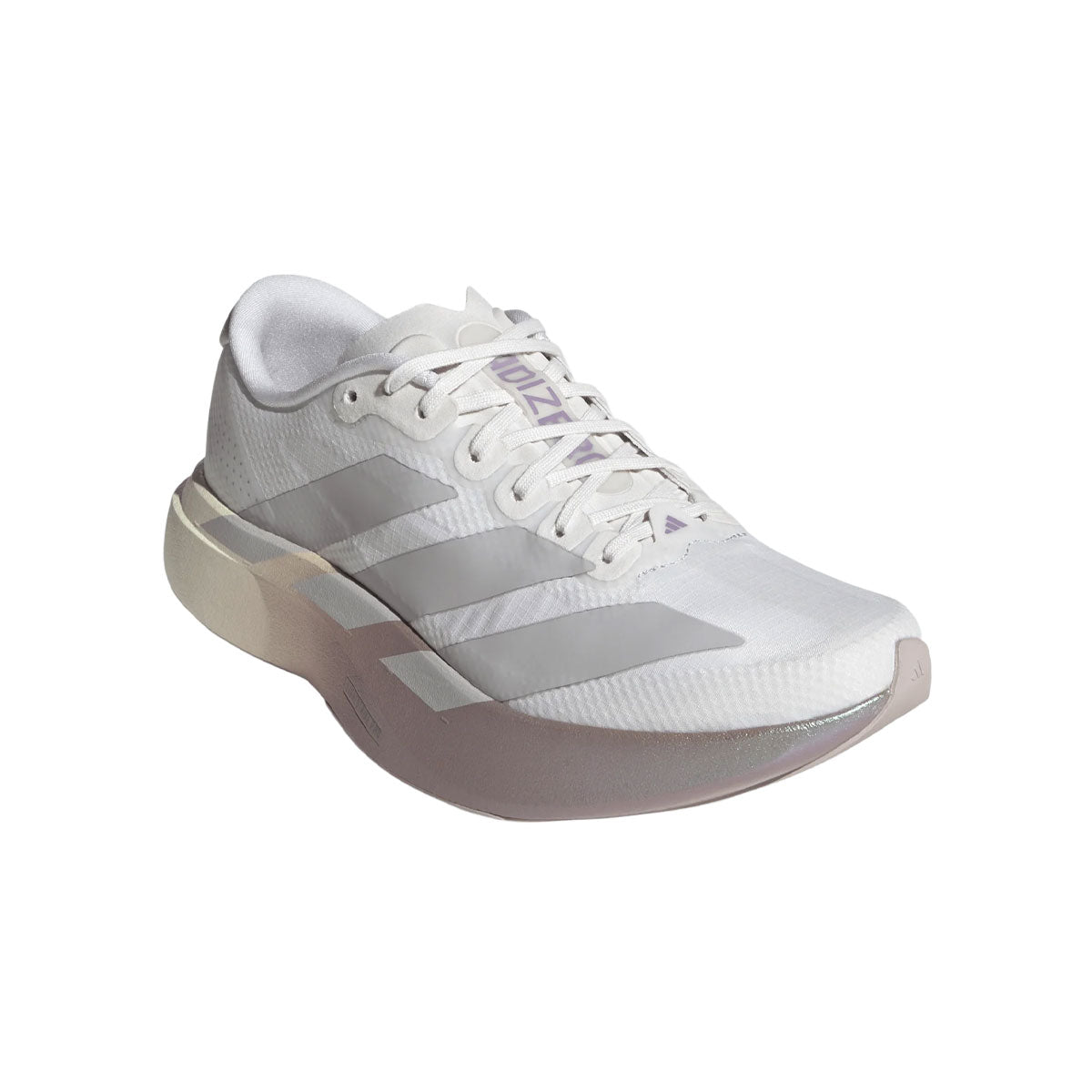 Adidas adizero Evo SL Dame løbesko i hvid med grå detaljer