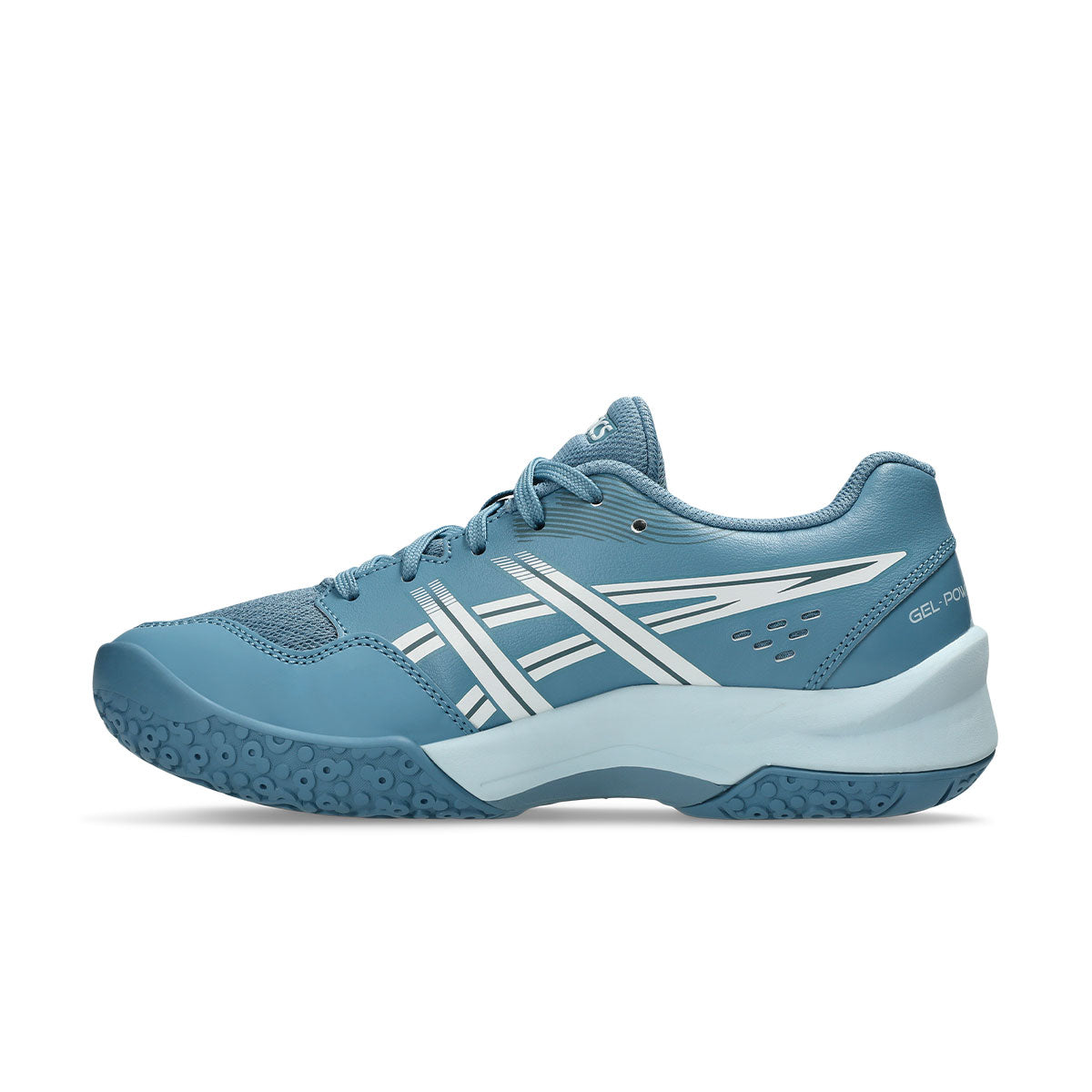 Asics GEL-Powerbreak GS indendørs sko i blå med hvid detalje