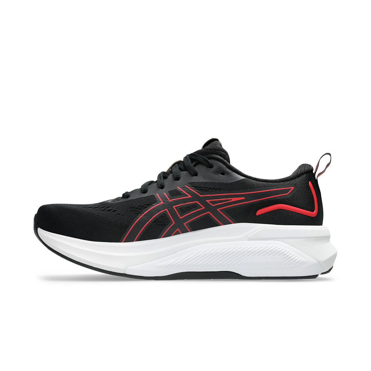 Asics Gel-Fortitude Dame løbesko i sort med røde detaljer