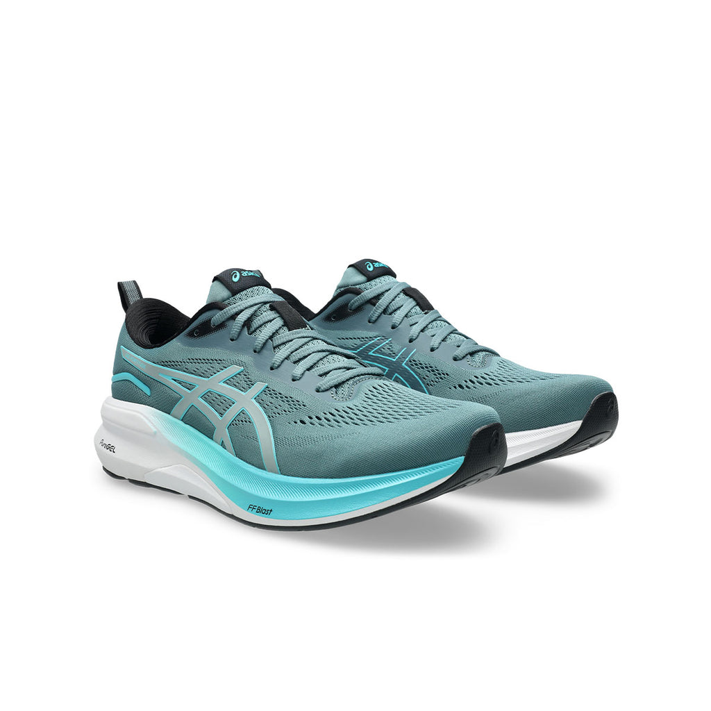 Asics Gel-Fortitude herre løbesko i blå og grøn nuance