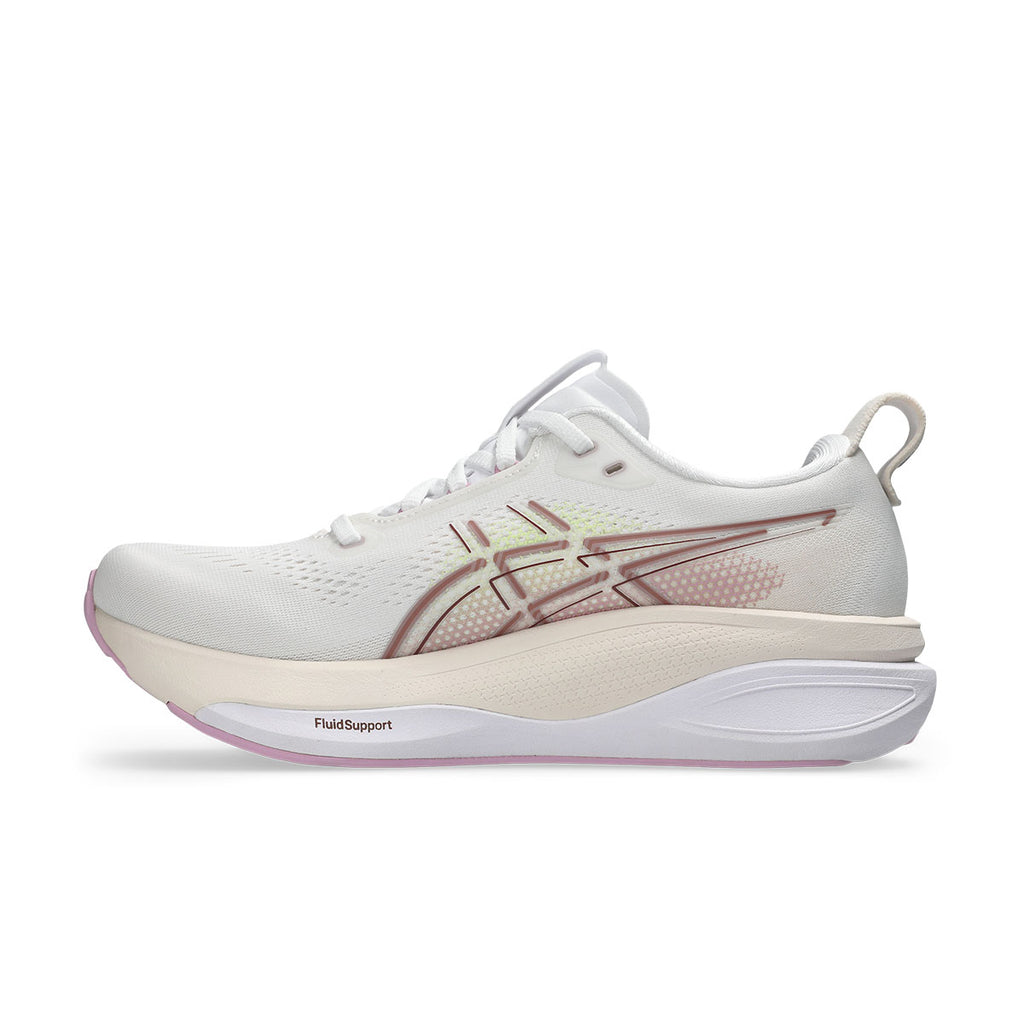 Asics Gel-Kayano 33 Dame løbesko i hvid med rosa detaljer