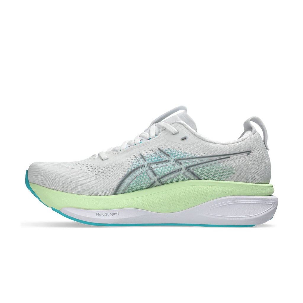 Asics Gel-Kayano 33 herre løbesko i hvid og grøn
