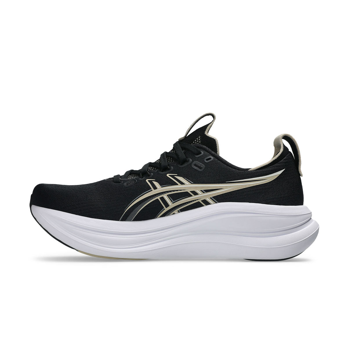 Asics Gel-Nimbus 28 herre løbesko i sort og hvid