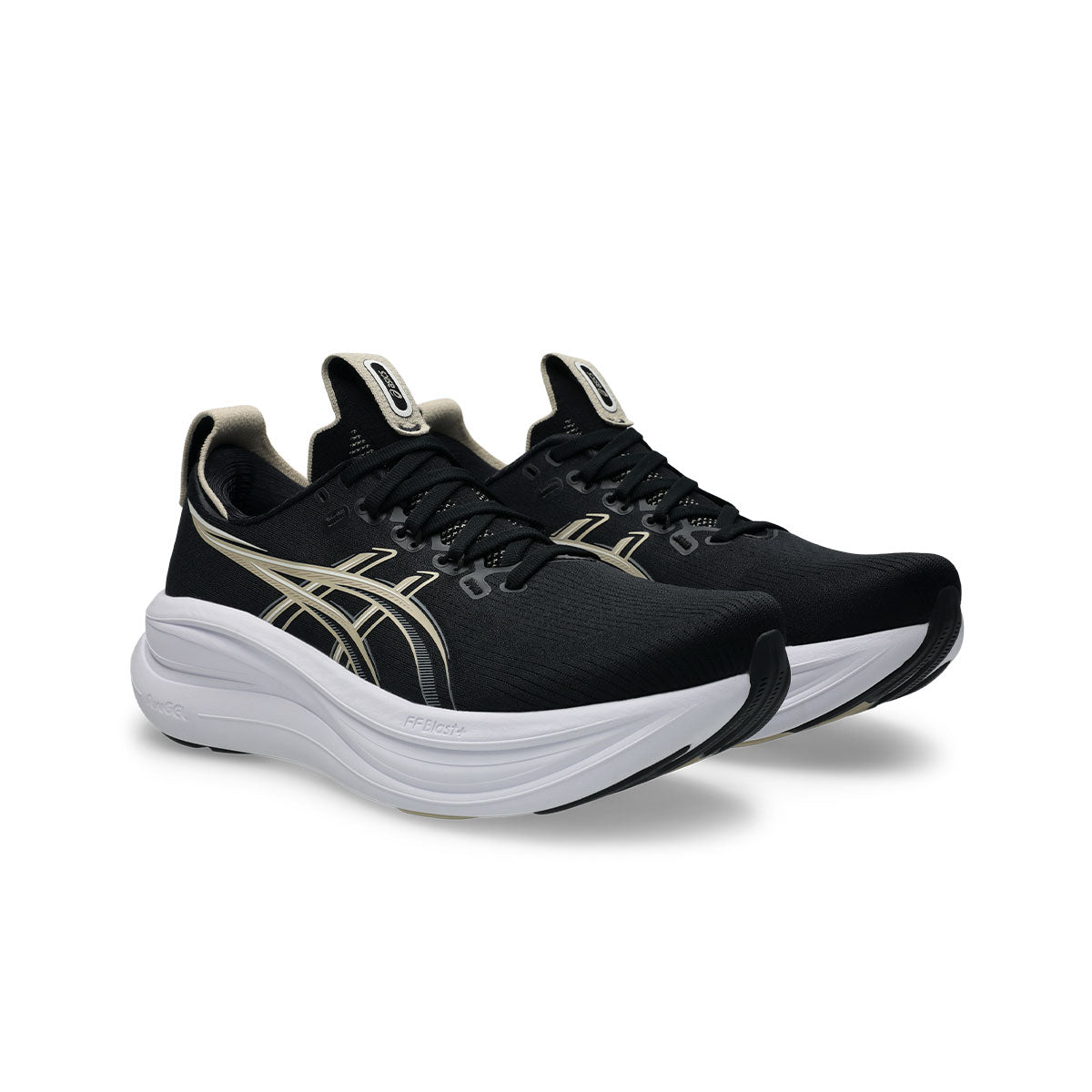 Asics Gel-Nimbus 28 herre løbesko i sort og hvid