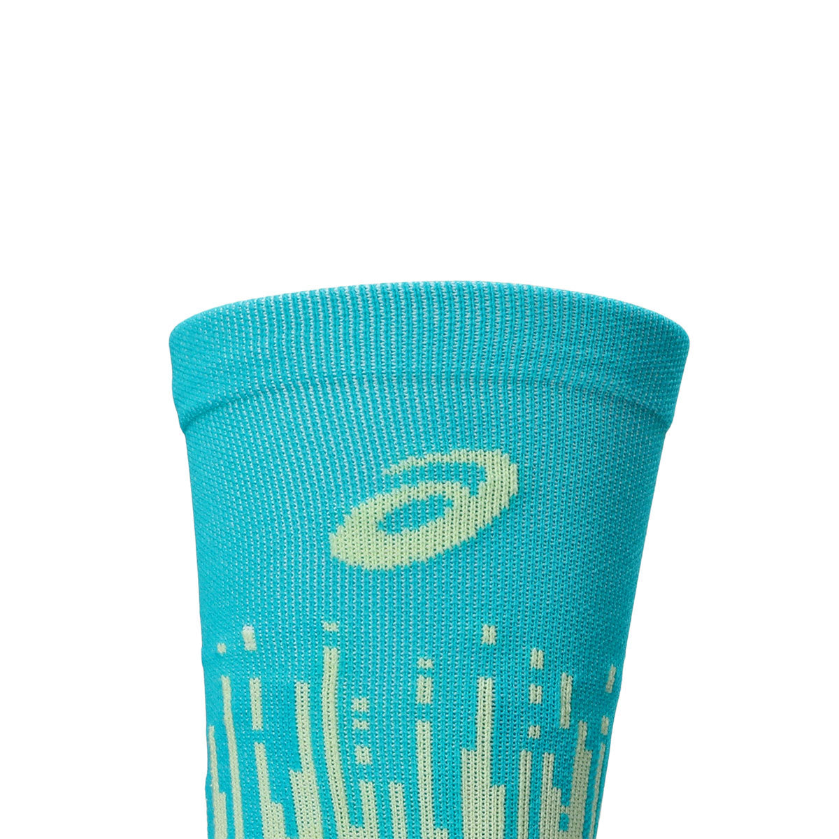 Asics Performance Run Sock Crew i turkis med mønster