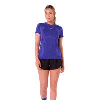 Blå ASICS Road Seamless SS T-shirt til damer