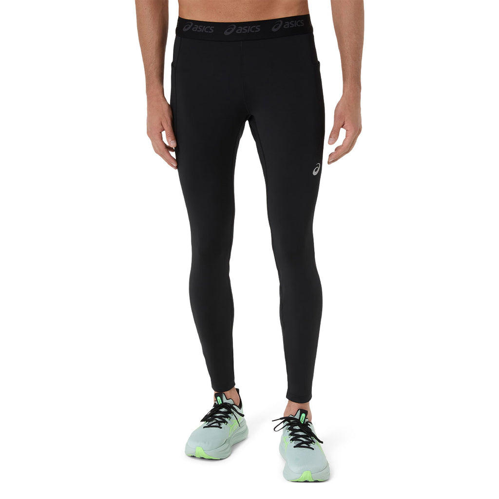 Sort lang tight fra ASICS til mænd med elastisk talje
