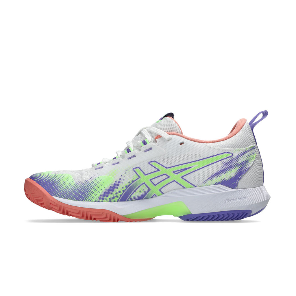 Asics Sonicsmash FF Dame indendørssko i hvid og lilla design
