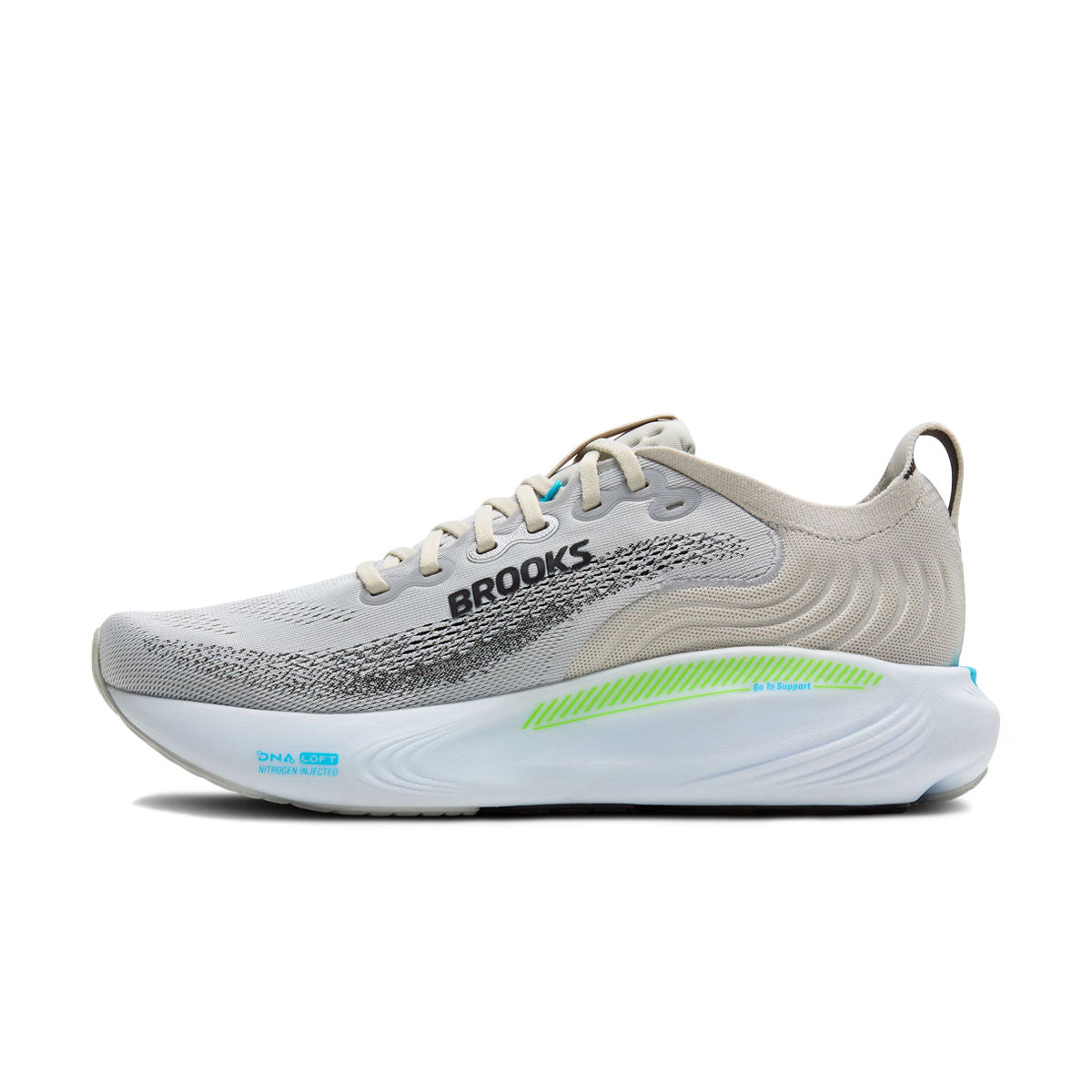 Brooks Adrenaline GTS 25 herre løbesko i grå og grøn