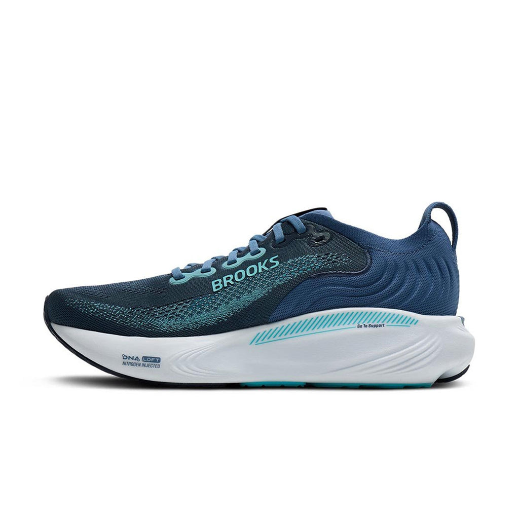 Brooks Adrenaline GTS 25 Herre løbesko i blå og grøn farve