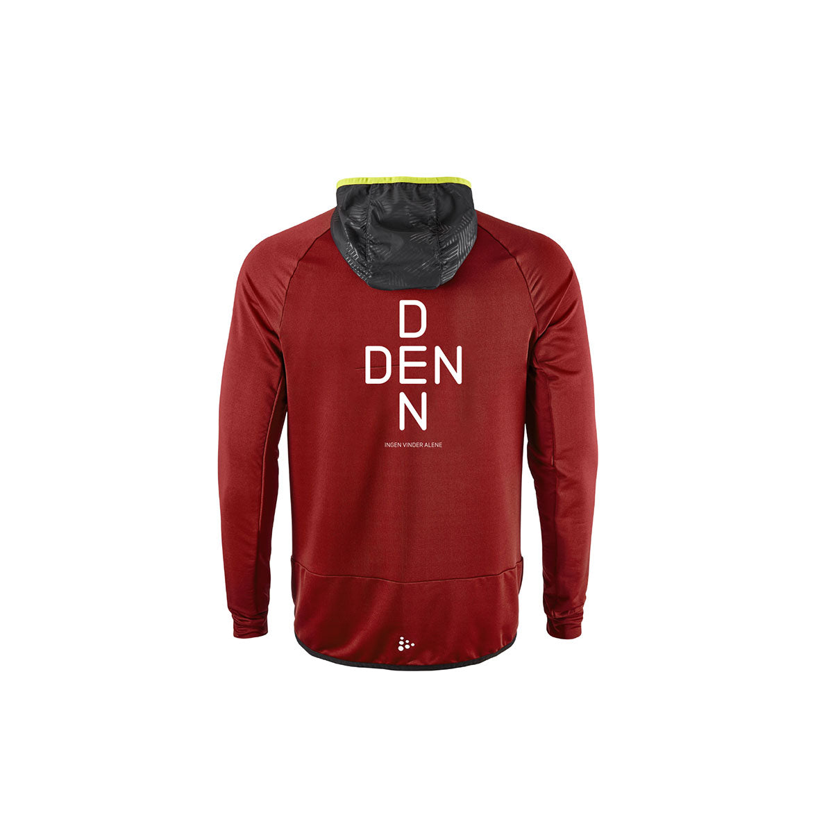 Rød Craft Extend Full Zip jakke med hætte til herrer
