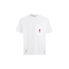 Hvid T-shirt med lomme og olympisk logo