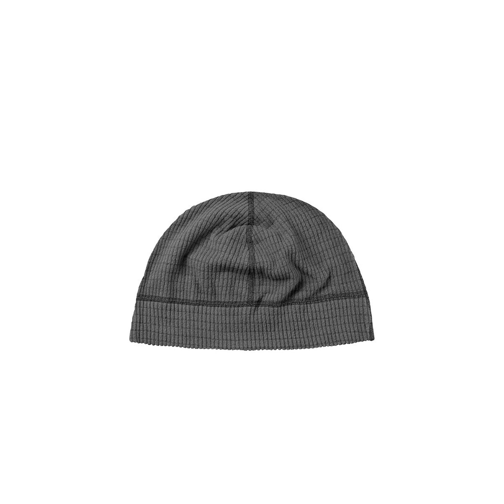DOXA Thermal beanie i mørkegrå ribstrik med manchet