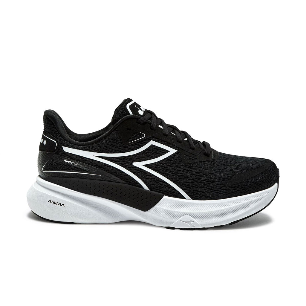 Diadora Nucleo 2 Dame løbesko i sort med hvid detalje