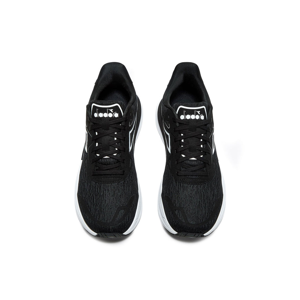 Diadora Nucleo 2 Dame løbesko i sort med hvid sål