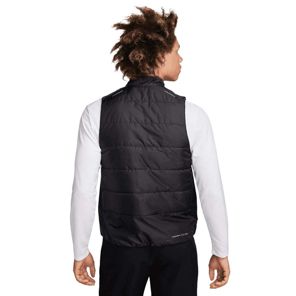 Nike Therma-FIT ADV herre vest med mørk sort polstring og høj krave