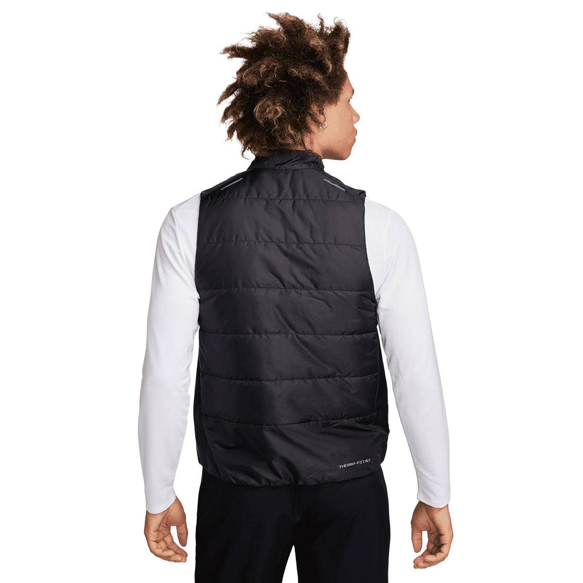Nike Therma-FIT ADV herre vest med mørk sort polstring og høj krave
