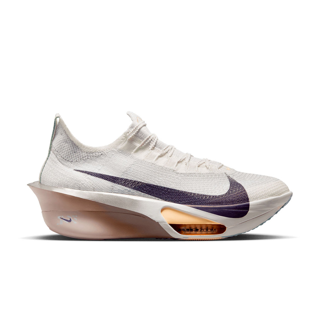 Hvid Nike Air Zoom Alphafly Next% 3 løbesko til mænd med lilla logo