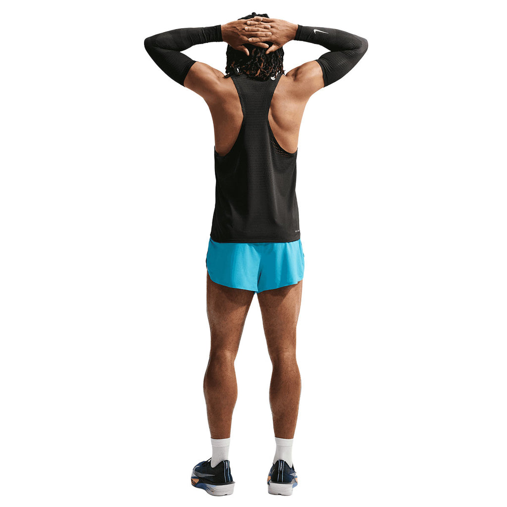 Nike AeroSwift sorte 2 inch herreshorts med blå inderside