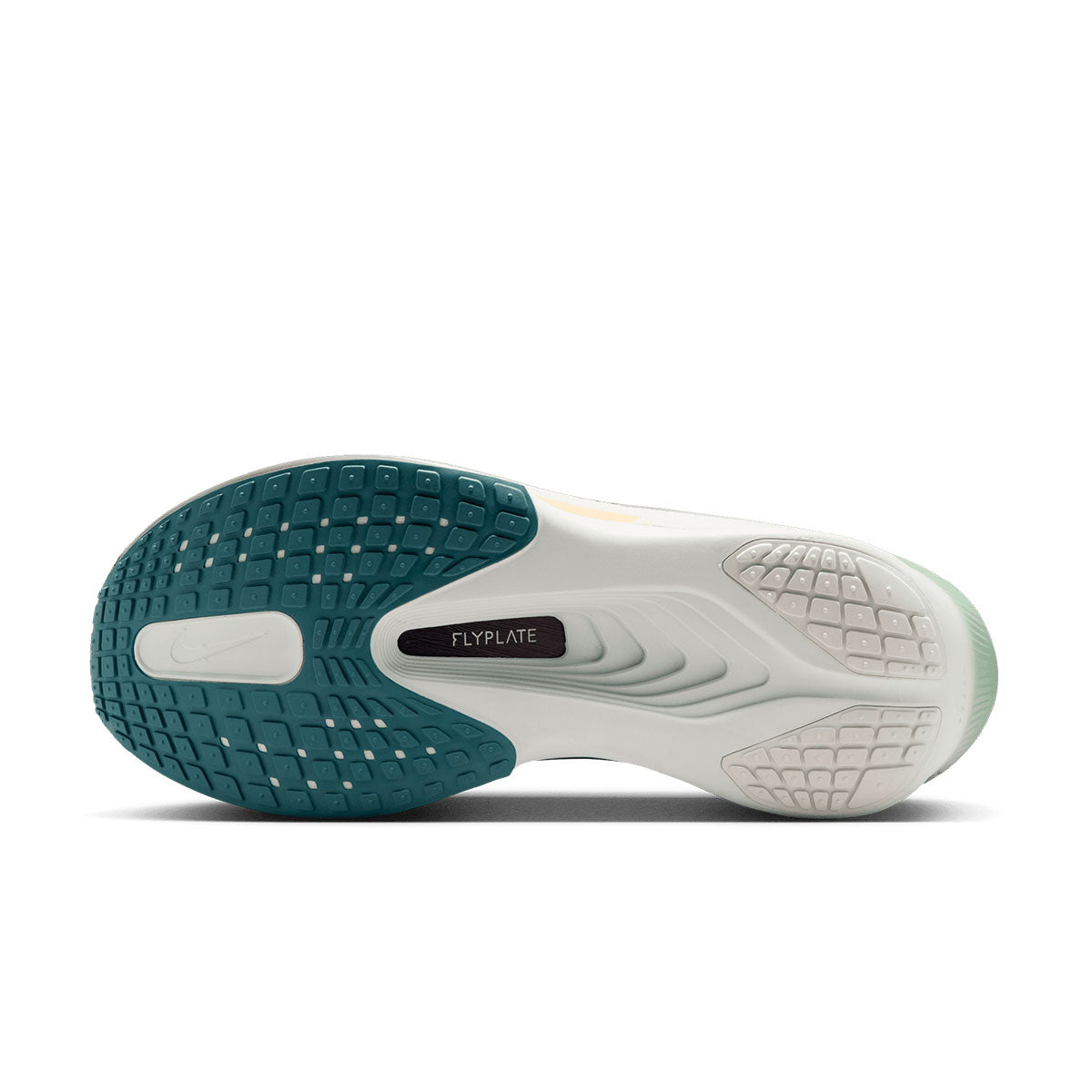 Nike Zoom Fly 6 herre løbesko med hvid og grøn sål og mønster