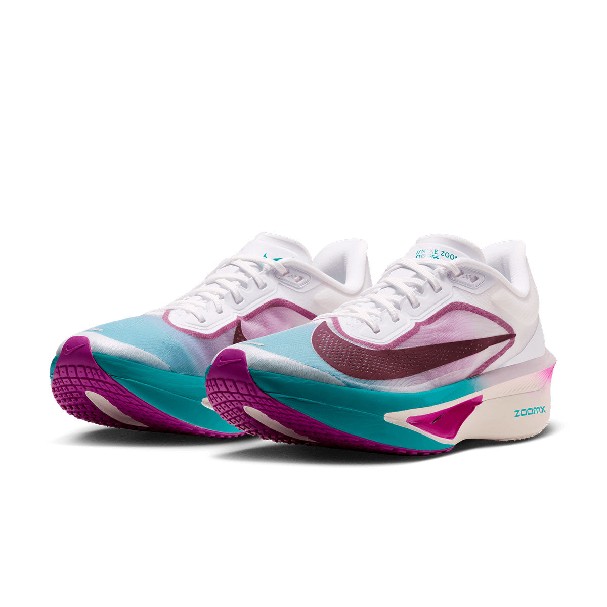 Nike Zoom Fly 6 Dame løbesko i hvid, lilla og turkis