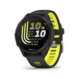 Garmin Forerunner 170 sort med gul detaljer og digital skærm