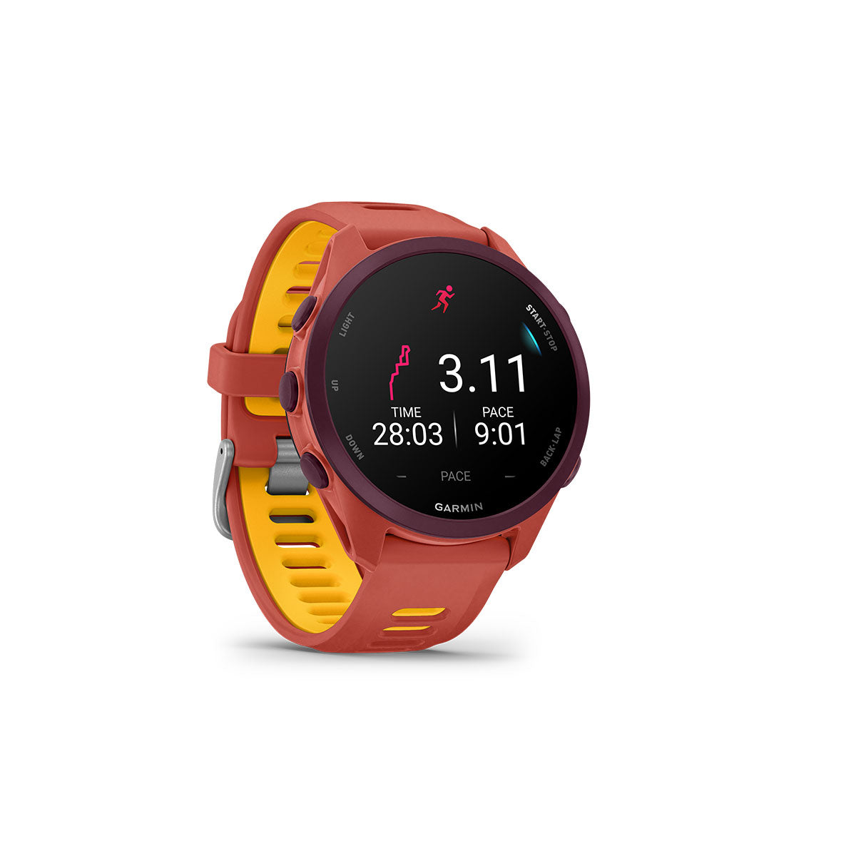 Garmin Forerunner 170 Music i rød og pink med GPS-funktioner